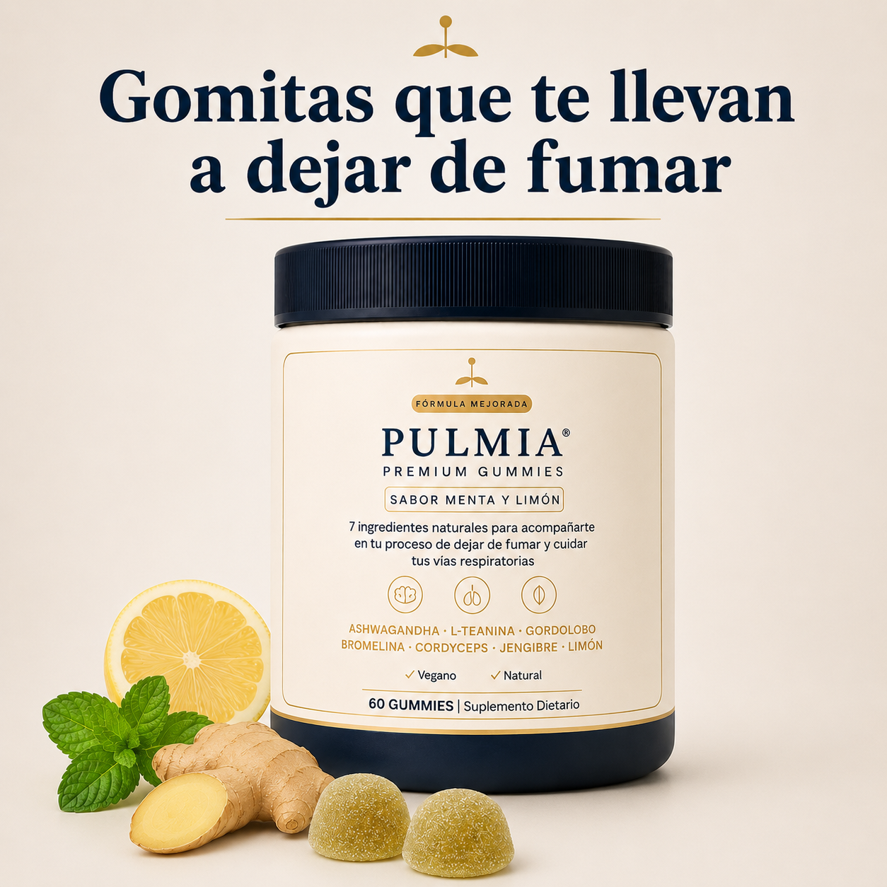 Pulmia - Gomitas que te acompañan a dejar de fumar